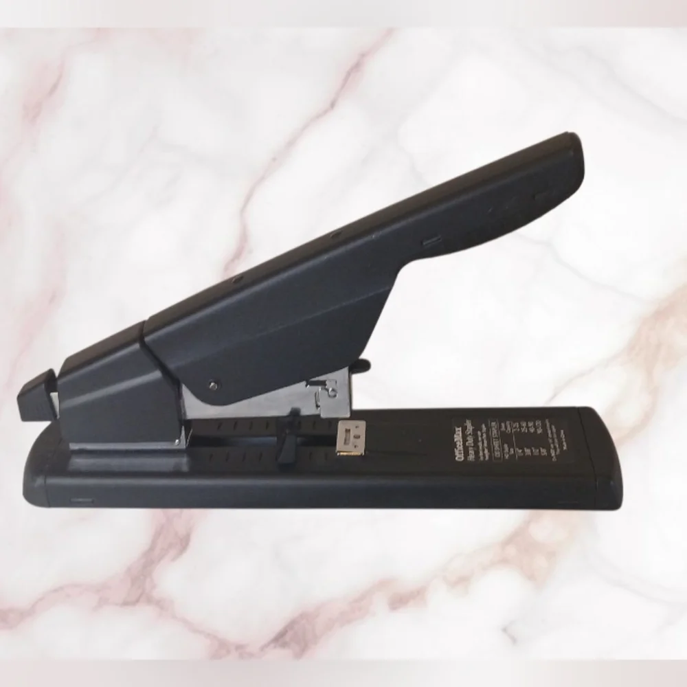 Heavy-Duty Stapler Metal Long Reach Black Industrial. Size 12